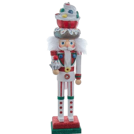 18" Nutcracker Dessert Cupcake – Festive Christmas Decoration