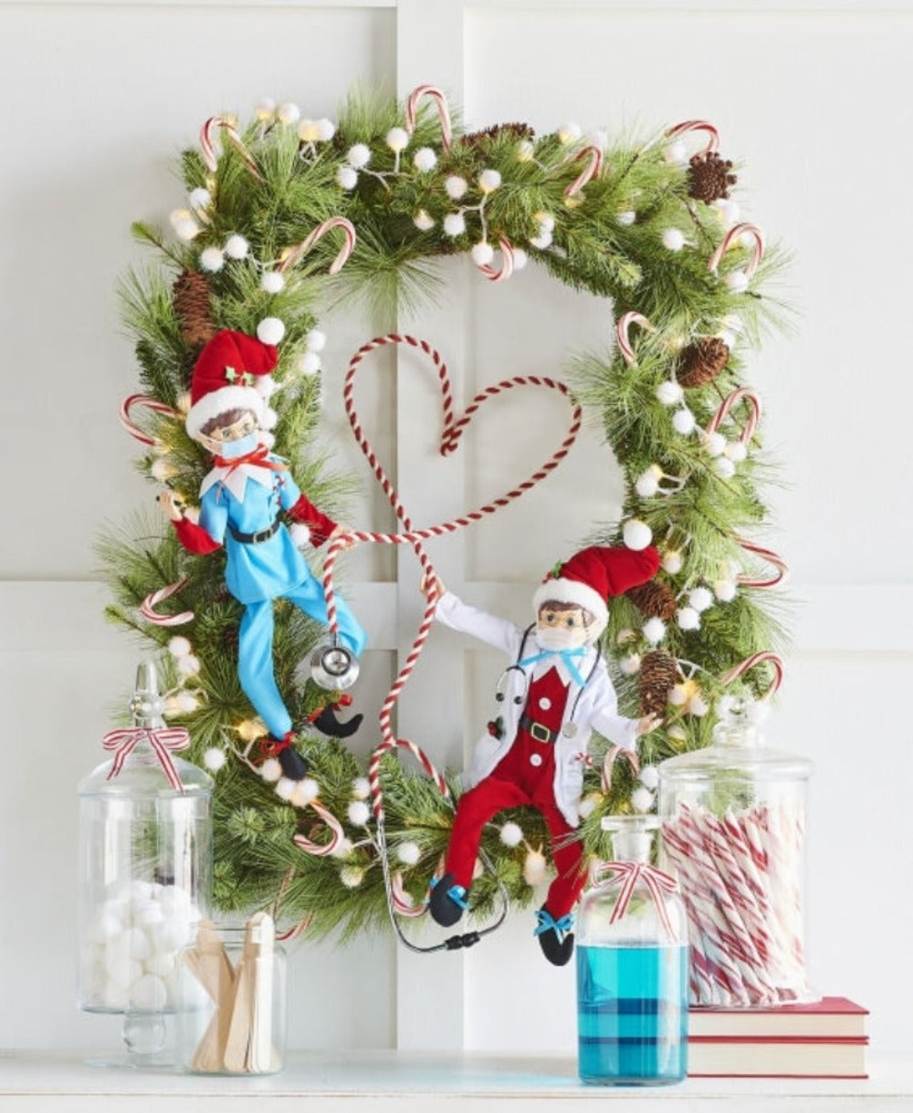 6" Posable Doctor/Nurse Christmas Elf – alternate view