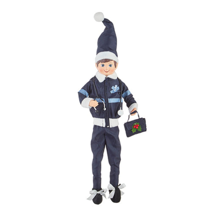 16-inch posable EMT Christmas elf