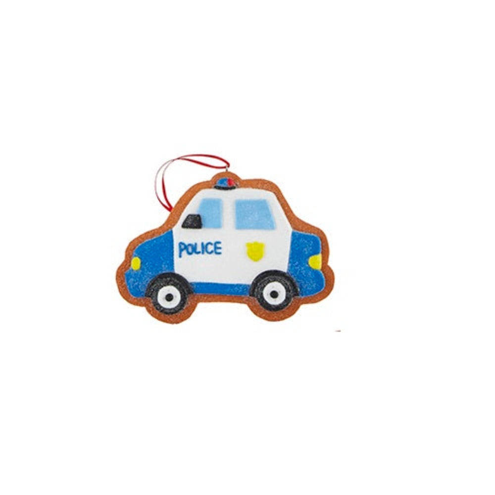 5" Gingerbread Emergency Vehicle Christmas Ornament – additional view