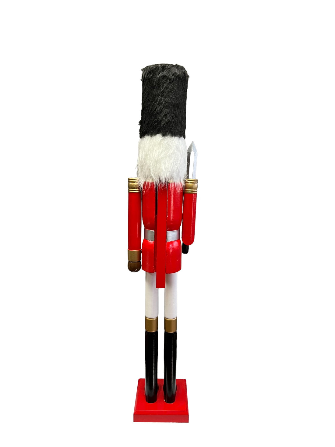 4-foot blue glitter African American Christmas nutcracker king