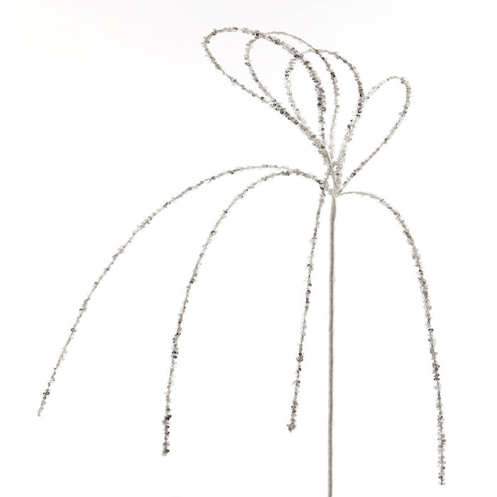 28-inch glitter sequin loop drop Christmas spray