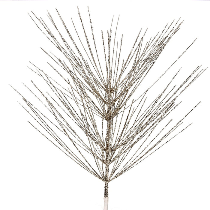 36-inch gold glitter mica giant pine Christmas spray