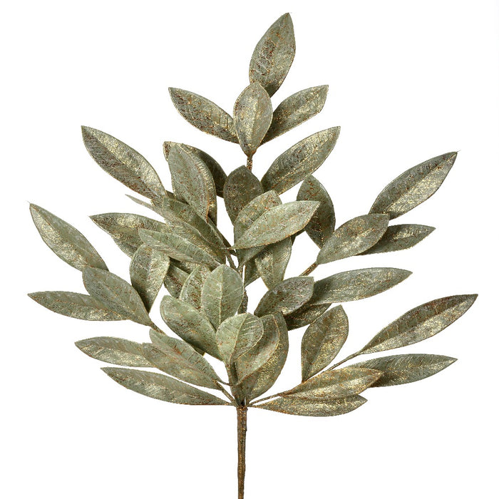 23.5-inch plastic bay leaf Christmas spray