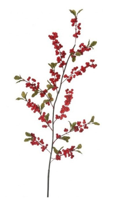 36" Waterproof Marsh Berry Spray - Durable Natural Christmas Decor