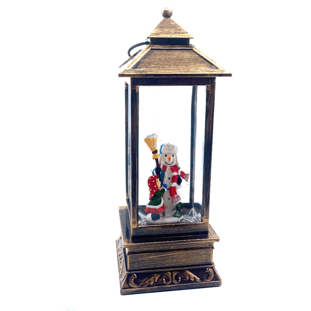 12" Water Snow Globe with Snowman & Kids